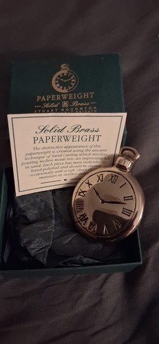 Solid brass paperweight - brass,