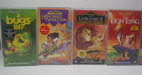Disney vhs joblot - disney, the