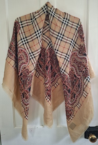 Vintage burberrys stole large - vintage,
