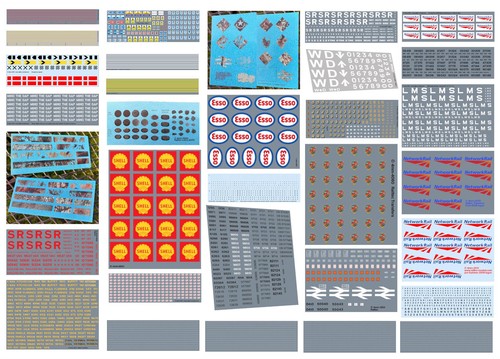 Waterslide decals for - for, model