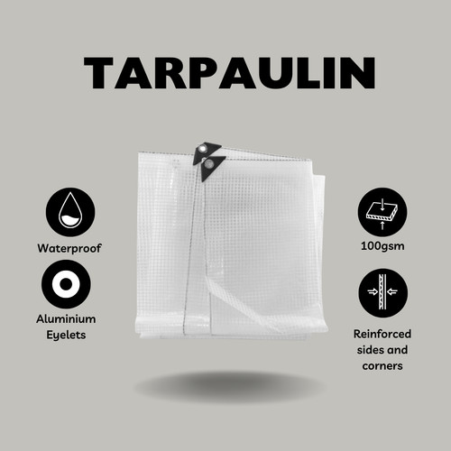 Clear tarpaulin 100gsm - tarpaulin,