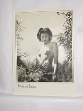 Boudoir Salon 1940s 50s  Decor Vintage print x photographers studio nude beach
