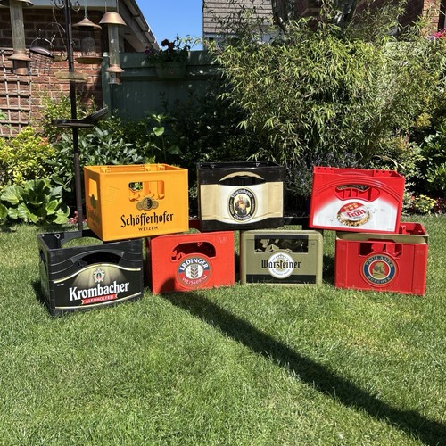 Branded german beer - beer, crates