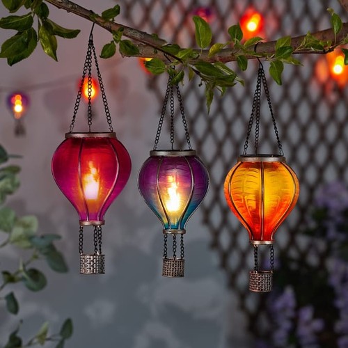 Hot air balloon solar - balloon, led