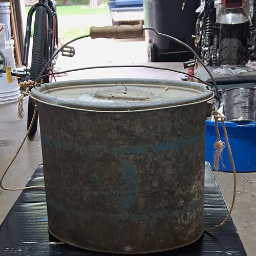 Vintage galvanized metal - vintage,