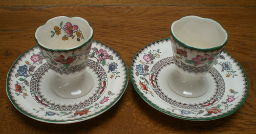 Two spode chinese rose - two,