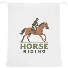 'Horse Riding Equestrian' Laundry / Washing / Storage Bag (LB00039489)