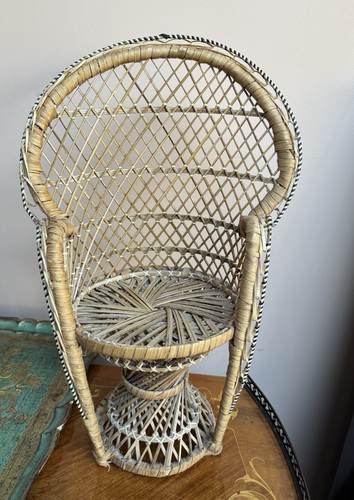 Wicker rattan peacock mini - peacock,
