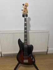 2021 Fender Squier Classic Vibe 70's Jaguar Bass Guitar, Sunburst, good decent
