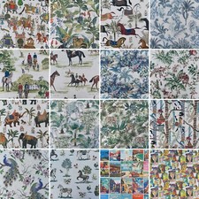 Designer Cotton Rich Linen Look Curtain Furnishing Upholstery Fabric 20 Designs