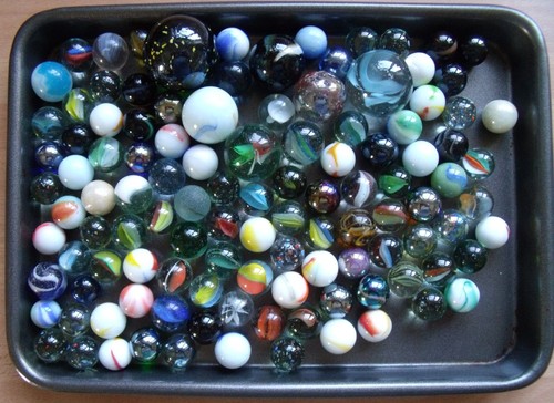 Marbles mixed vintage job lot - mixed,