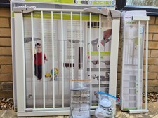 Lindam Sure Shut Axis 76-82cm Pressure Fit Safety Gate + Lindam 14cm Extension