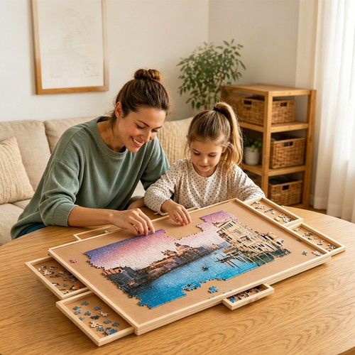 1000pcs wooden jigsaw - 1000pcs,