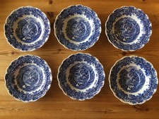 6 dishes/saucers. Booths