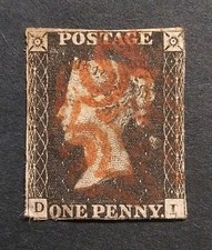 Penny Black 1840 Stamp QV SG2