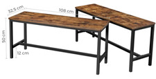 Industrial Dining Bench Set 2