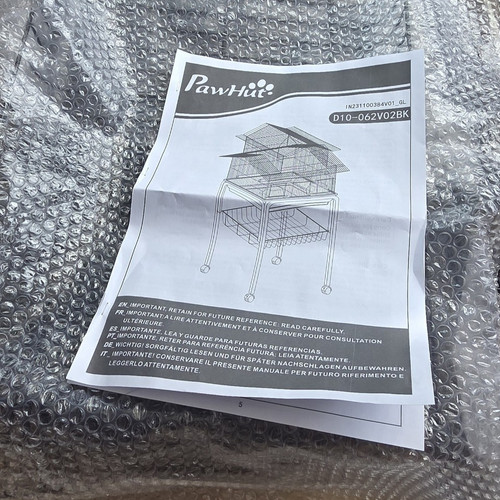 Pawhut bird cage stand wire - cage,