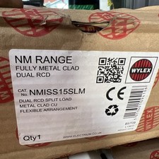 WYLEX AMEND 3 CONSUMER UNIT NMISS15SLM  WAY METAL CLAD  + 10 MCB'S no box/damm  