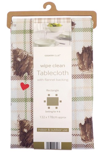 Highland cow tablecloth dining - cow,
