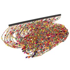 90x190cm Wooden Bamboo Bead String Curtains Door Hanging Fly Screen Room Divider