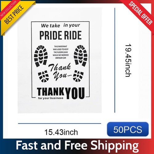 50pcs auto floor mats - floor, 15"x19"