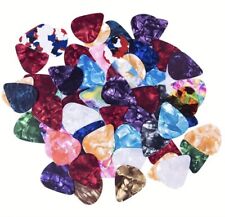 10 x Guitar Picks Plectrums Acoustic Bass Electric Guitars Mixed Colours