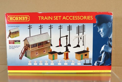 Hornby r8202 signal box - box, track