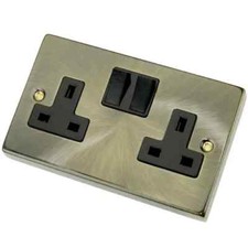 ANTIQUE BRASS SOCKETS SWITCHES