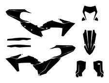 KTM EXC 150 250 350 450 500 Enduro 2024 - 2025 Vector Graphics MX Template 1:1