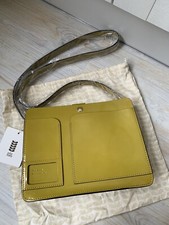 Orla Kiely Pocket Panel Leather Cross-body Sling Bag BNWT