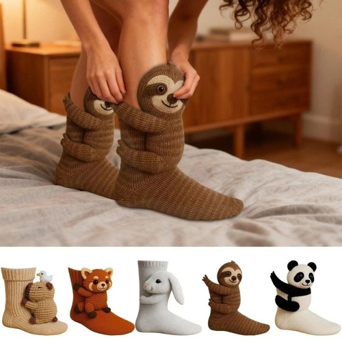 Cute animal hug socks - cute, –