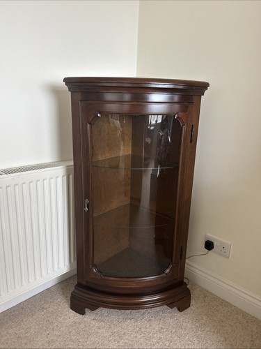 Vintage mahogany and glass - and,