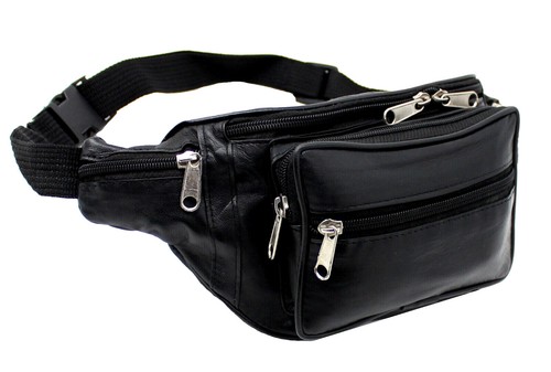 Large black leather - large, waist