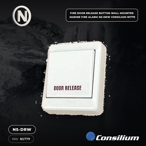 Fire door release button - door,