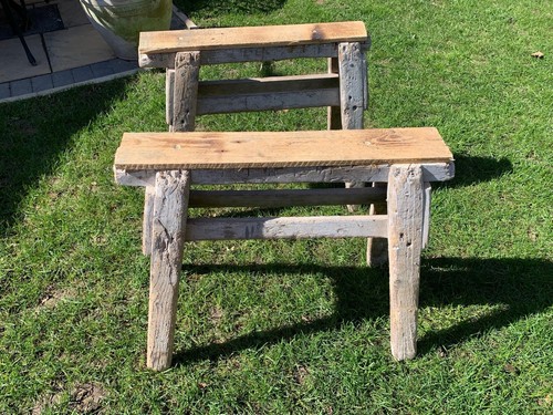 Pair vintage wooden - pair,