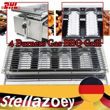 Stainless steel burner 4-burner LPG gas Grill roaster gas Grill gastronomic table Grill