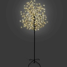 5/6/7 FT Cherry Blossom Tree Pre-Lit Outdoor Christmas LED Lights - Warm White
