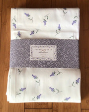 Sophie Conran Portmeirion Lavandula Cotton Tablecloth 180x140cm White RRP £51.00