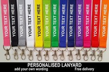 Printed and plain Lanyard -