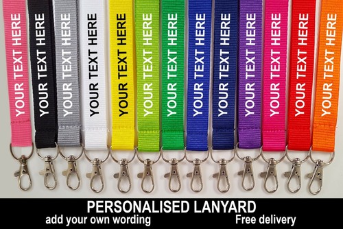 Printed and plain lanyard - plain,