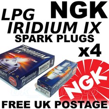 4x NGK IRIDIUM IX LPG SPARK