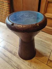 Alexandria Darbuka Egyptian Metal Hand Drum Tabla Doumbek With Bag