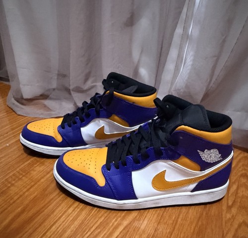 Nike air jordan mid lakers - nike,