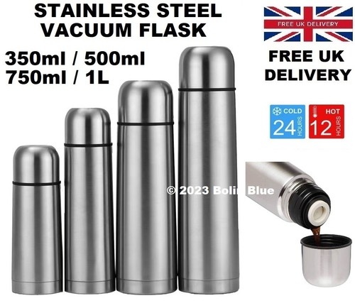 Stainless steel water flask - stainless,