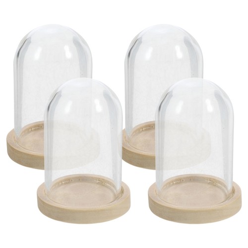 Reusable mini glass dome with - reusable,