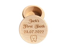 Personalised Engraved My First Tooth Keepsake Box Christening Gift Tooth Fairy