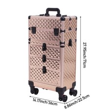 XL Large Makeup Trolley Case 3