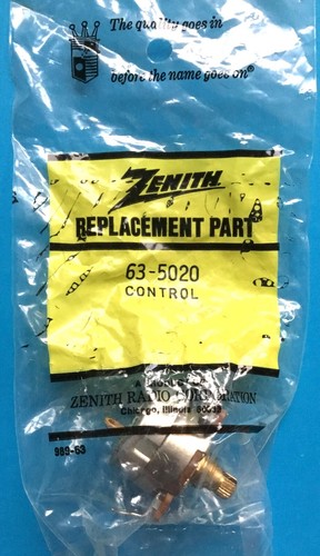 Zenith controls 5020 - zenith, 63-5020
