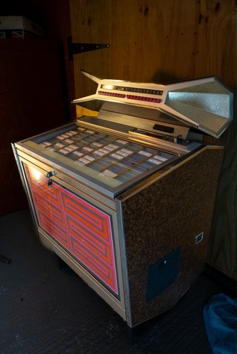 Vintage vinyl 1960 jukebox - vintage,