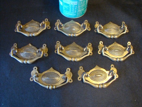 Vintage brass drop - , pull